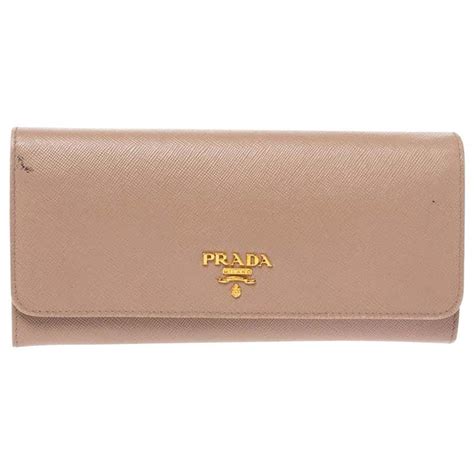 prada continental flap wallet royal nero rose beige|Prada Continental Wallet .